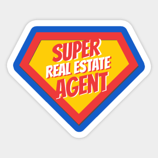 Real Estate Agent Gifts | Super Real Estate Agent Sticker